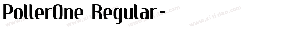 PollerOne Regular字体转换